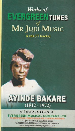 Works of Evergreen Tunes of Mr Juju Music (x 6 CD-R)